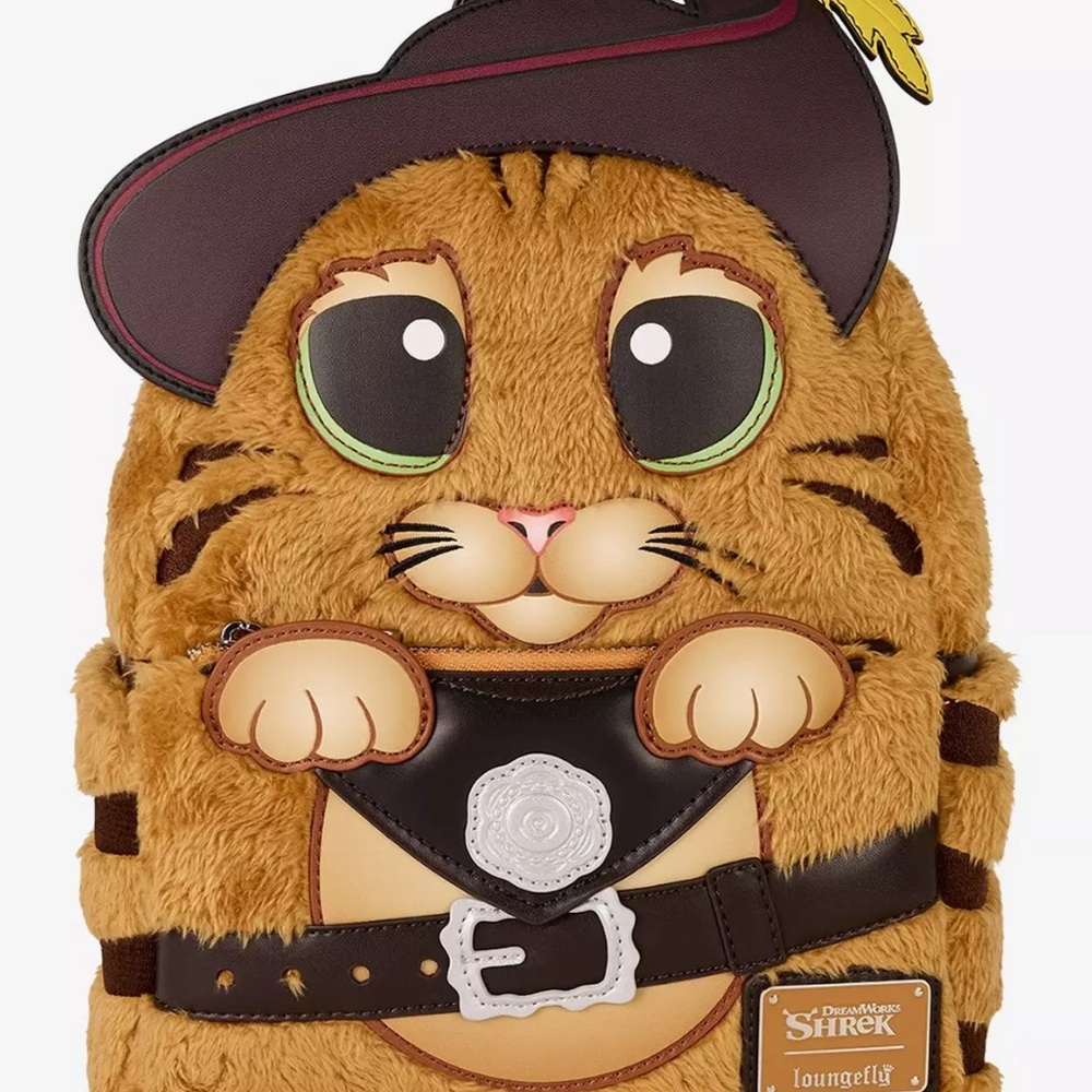 Loungefly Brown and Black Cat Backpack
